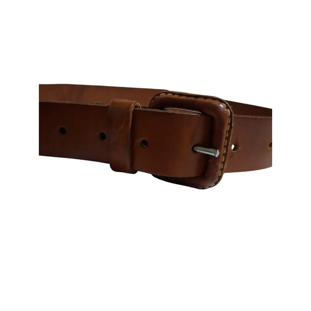 Vintage Rubio Hnos Brown Leather Belt Mens Size‎ 30 Grungecore Academia Preppy